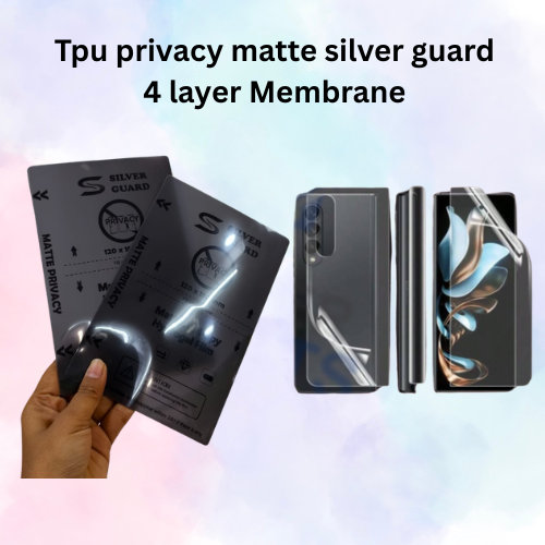 tpu privacy matte silver guard 4 layer membrane Tpu privacy matte silver guard 4 layer Membrane